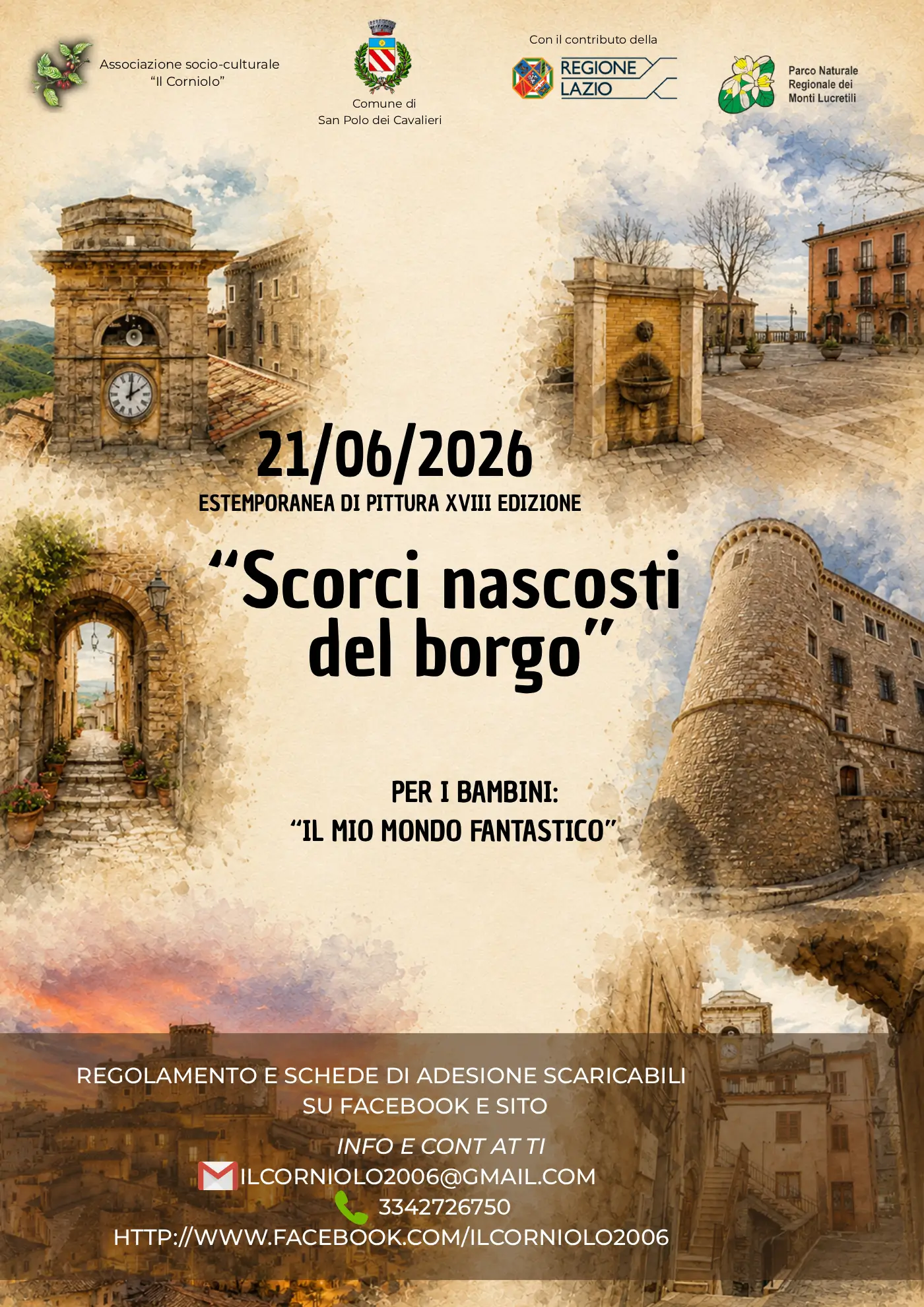Estemporanea di pittura XVIII edizione ”Scorci nascosti del borgo”